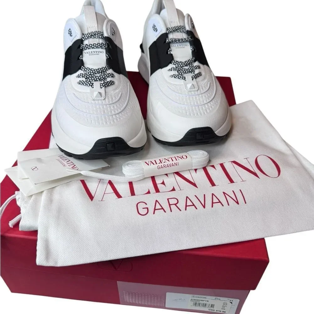 NWT Valentino Rockstud Sneakers (44/11) - Picture 2 of 7
